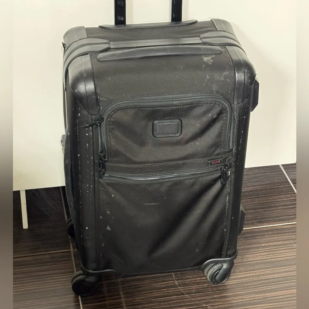 TUMI Black Rolling Alpha Carry-On Luggage